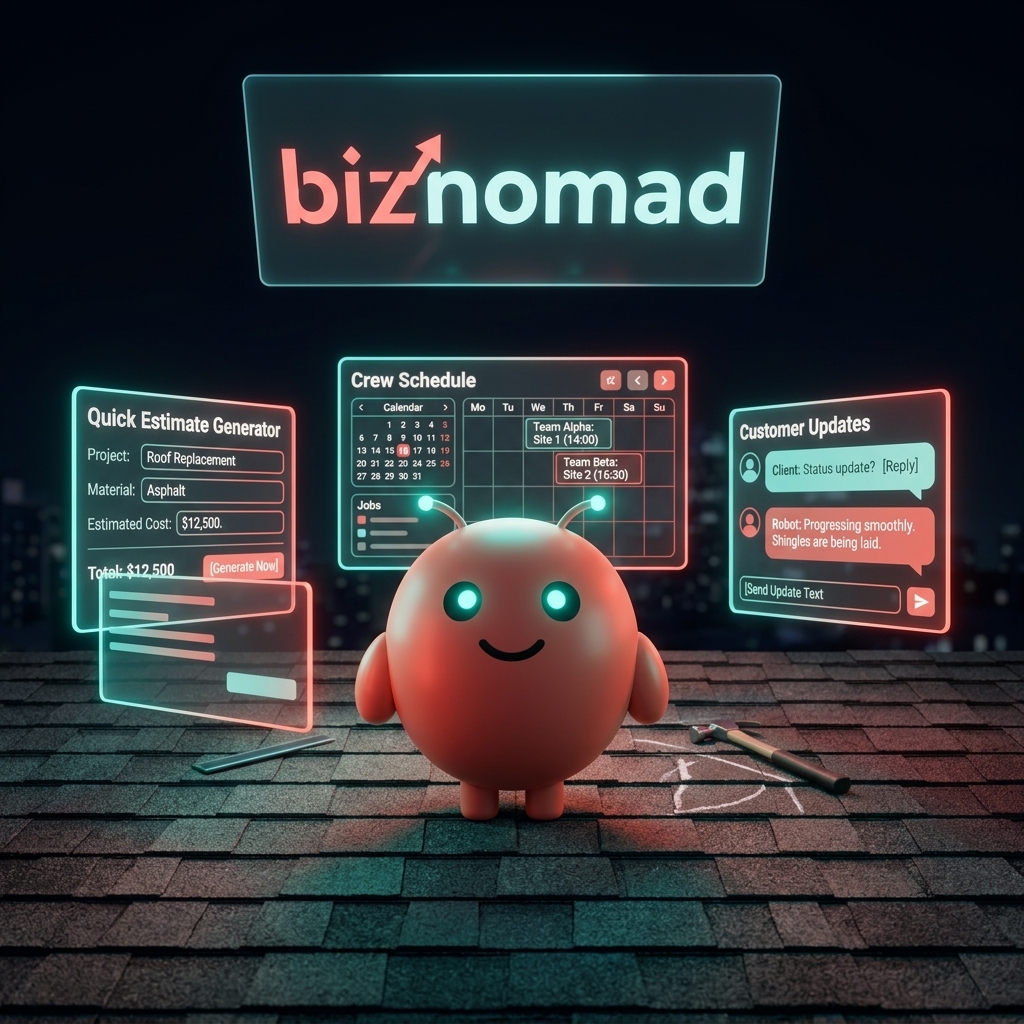 OpenClaw mascot managing roofing consultations around the clock